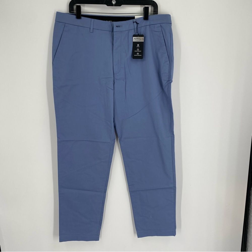 Alfani Men's Light Blue Chinos size 34 x 30 Flat Front